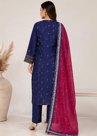 Zariya – Sky Blue Embroidered Lawn Kurta for Women