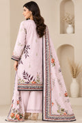 Purple Printed 3-Piece Suit Set